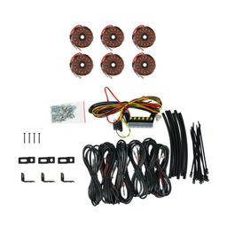 KC HiLiTES KC Cyclone V2 LED Rock Light - 6-Light System - Amber - 5W Flood Beam 91041, view 4