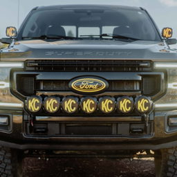 Pro6 Gravity LED 7-Light Bumper Kit for Super Duty, view 2, KC HiLiTES 91346
