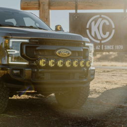 Pro6 Gravity LED 7-Light Bumper Kit for Super Duty, view 4, KC HiLiTES 91346