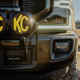 Pro6 Gravity LED 7-Light Bumper Kit for Super Duty, view 5, KC HiLiTES 91346