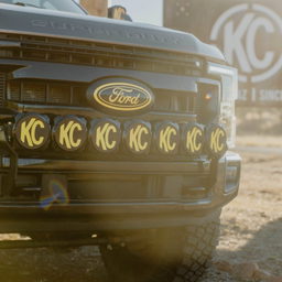 Pro6 Gravity LED 7-Light Bumper Kit for Super Duty, view 6, KC HiLiTES 91346