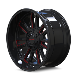 Mayhem APOLLO (8115) GLOSS BLACK MILLED PRISM RED 8115-2970BTR, view 2