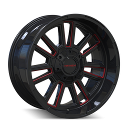 Mayhem APOLLO (8115) GLOSS BLACK MILLED PRISM RED 8115-2970BTR