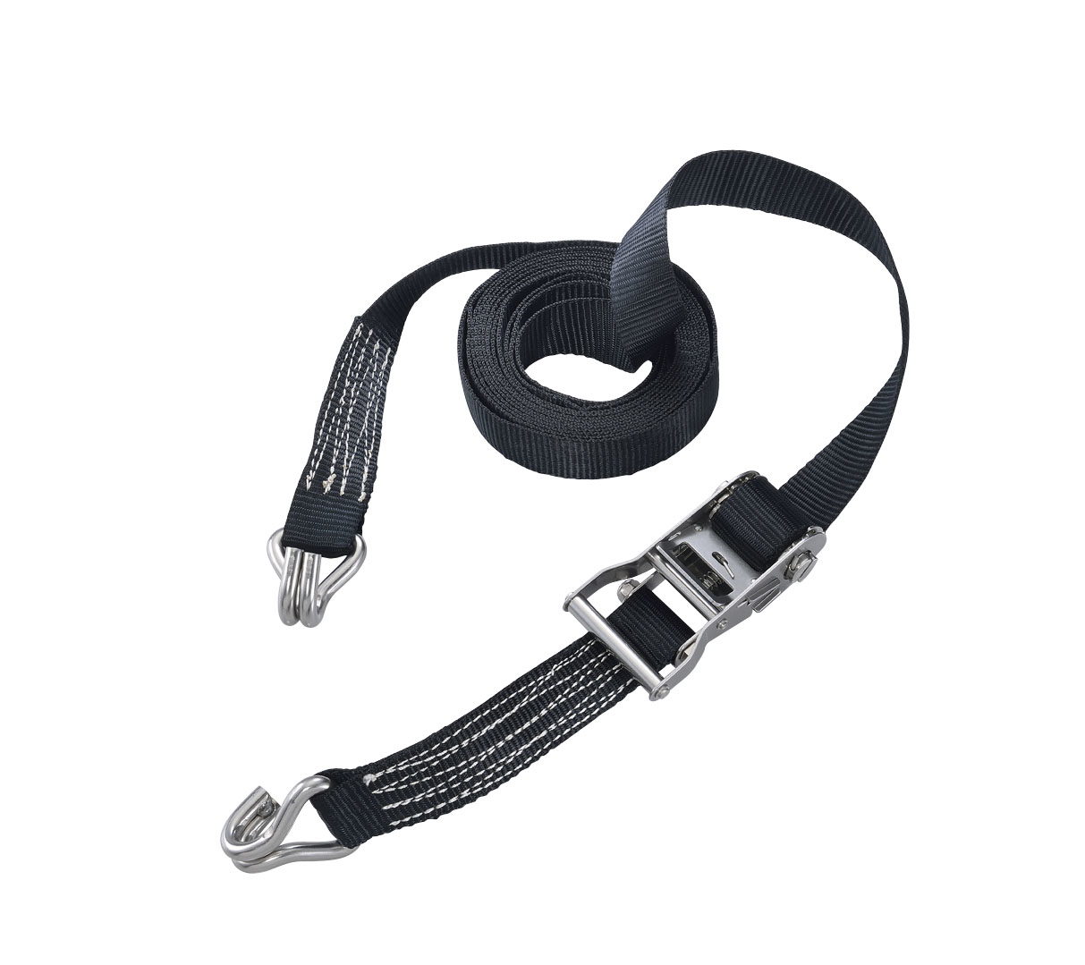 Mile Marker 1.5IN x 12ft Stainless Ratchet Strap (2-pack) 1715122: Recovery Straps & Ropes