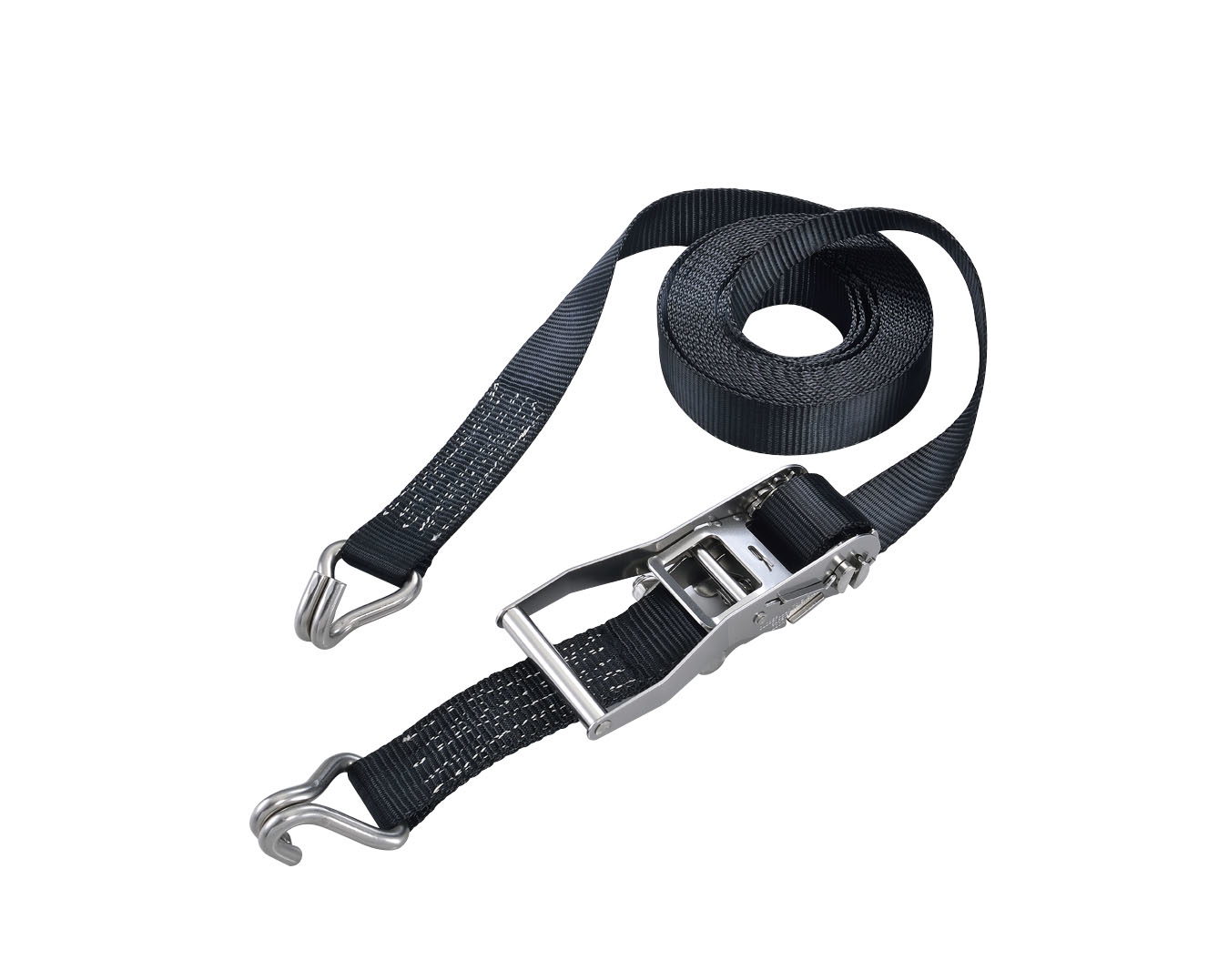 Mile Marker 2 in. x 12 ft. Stainless Ratchet Strap, Single