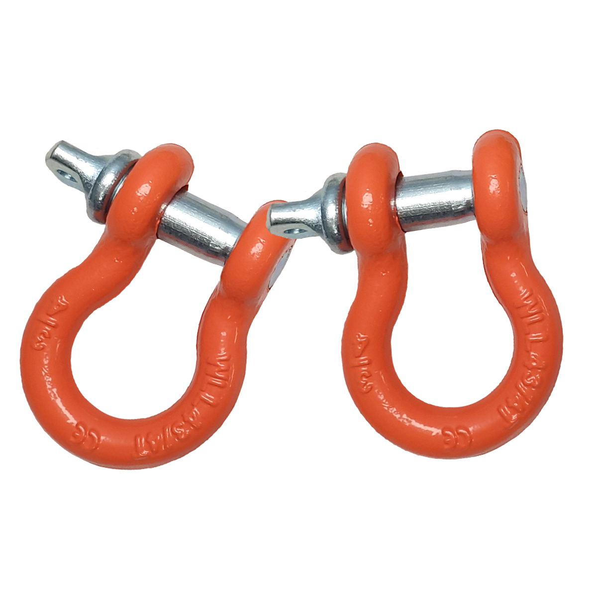 Mile Marker 3/4 in. Shackle, Orange