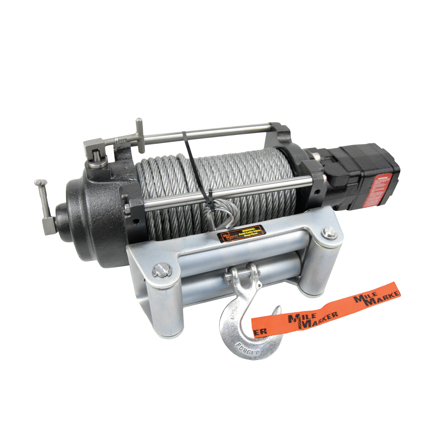 Mile Marker Mile Marker H12000 - 12,000LB 2-SPEED HYDRAULIC WINCH WITH STEEL CABLE 70-52000C