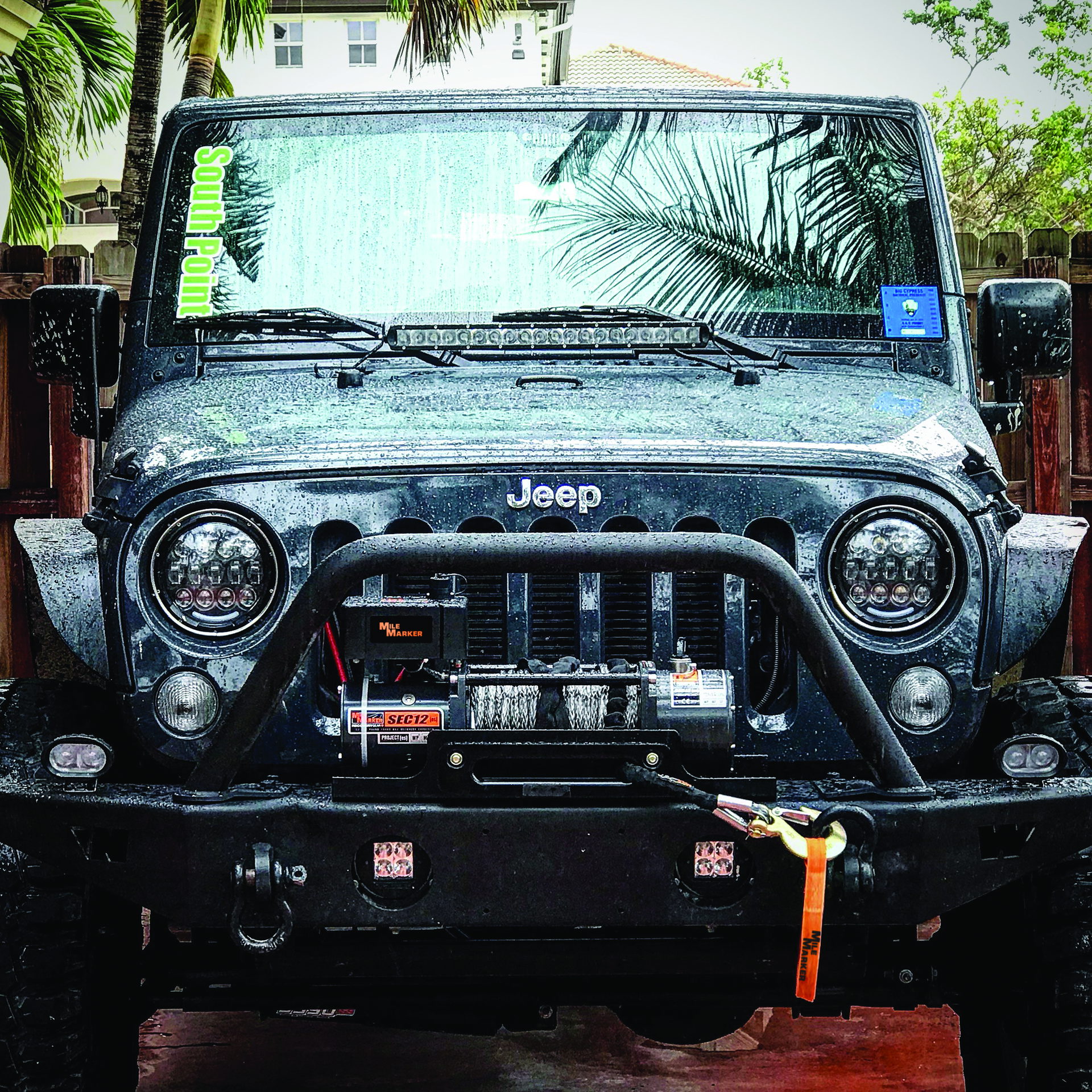 Mile Marker Mile Marker 12K SEC12(ES) WATERPROOF RECOVERY WINCH WITH SYNTHETIC ROPE 76-53251BW