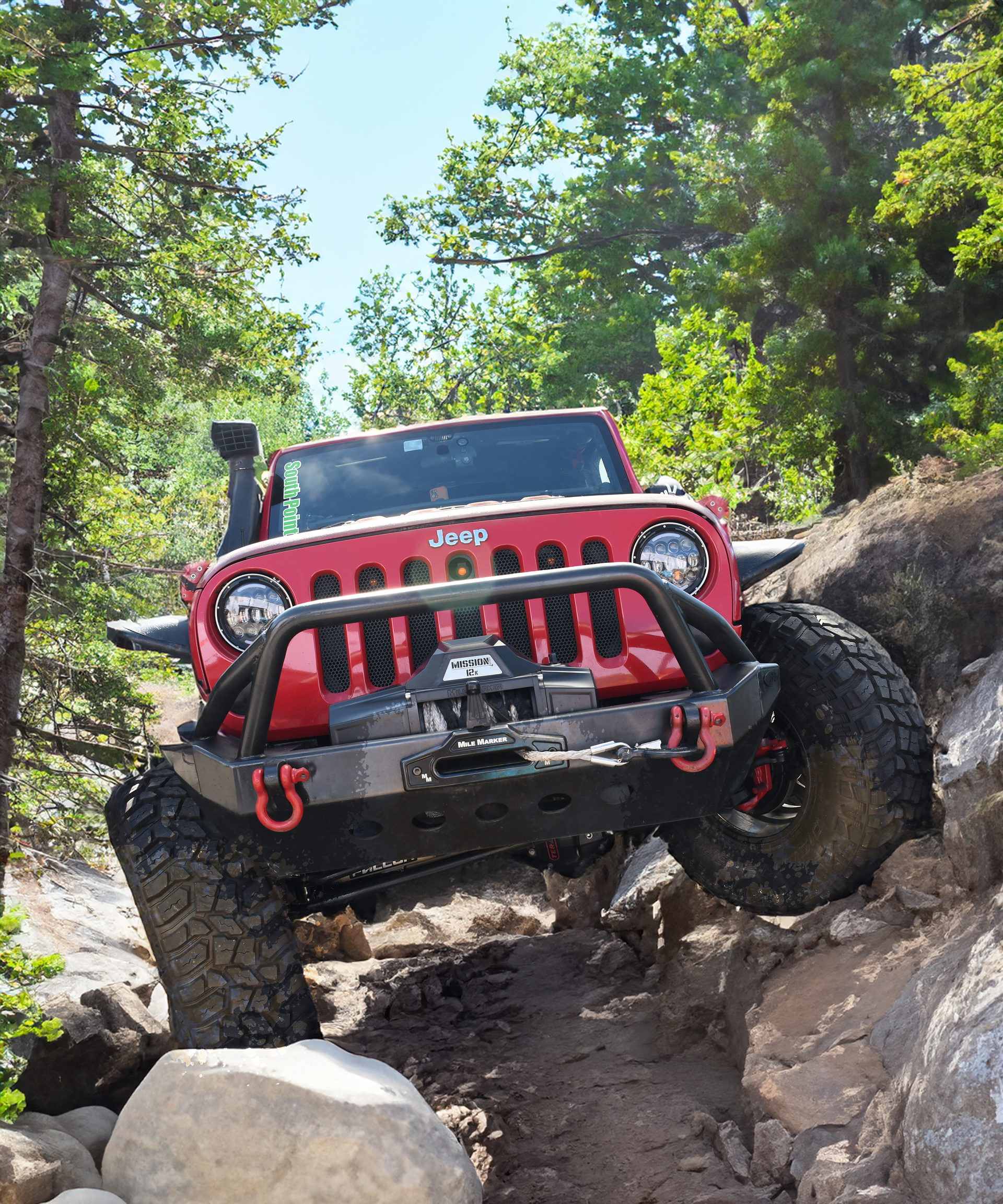 Mile Marker Mile Marker 8K MISSION RECOVERY WINCH WITH SYNTHETIC ROPE 78-53141