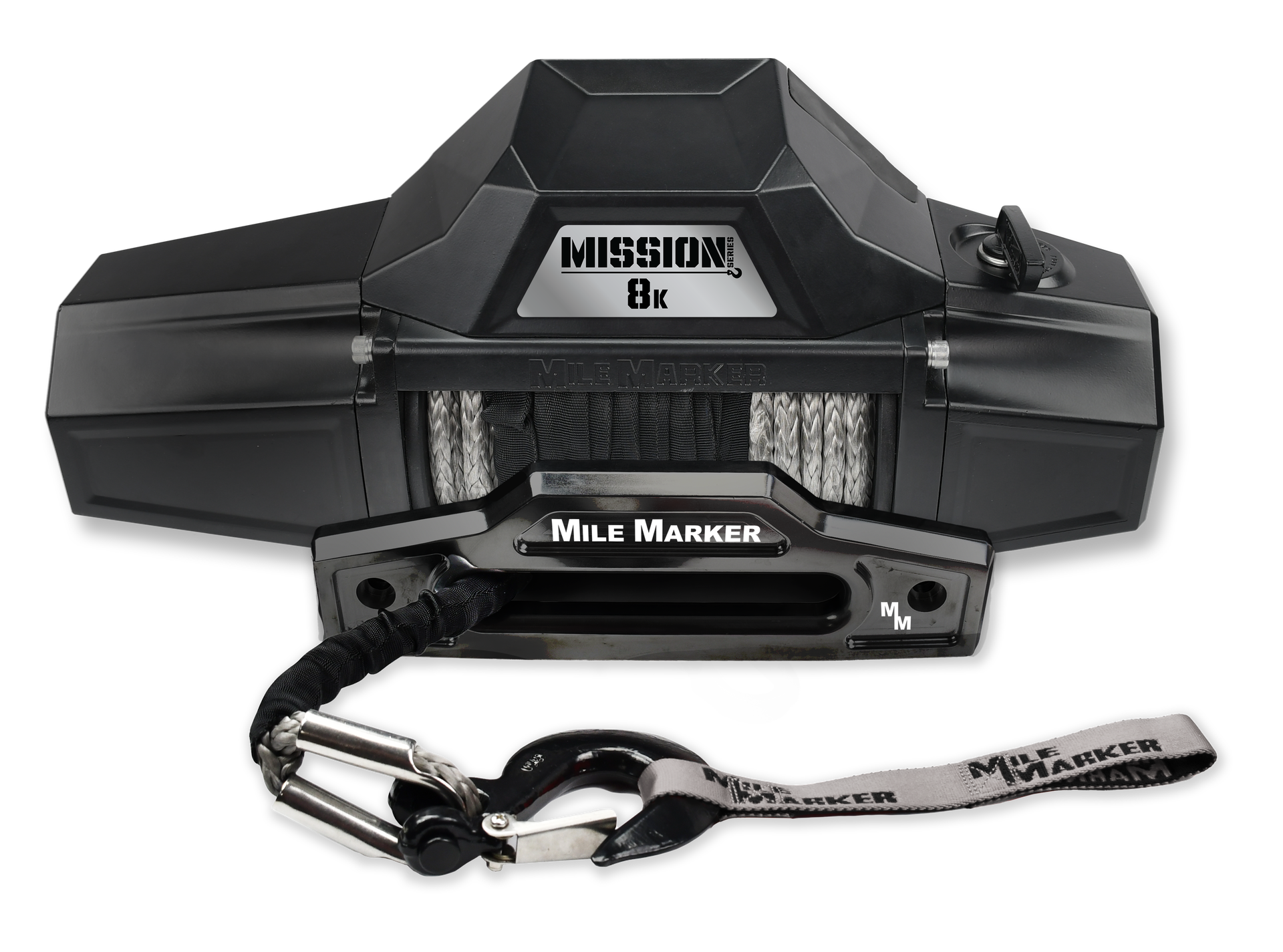 Mile Marker 8K MISSION RECOVERY WINCH WITH SYNTHETIC ROPE 78-53141