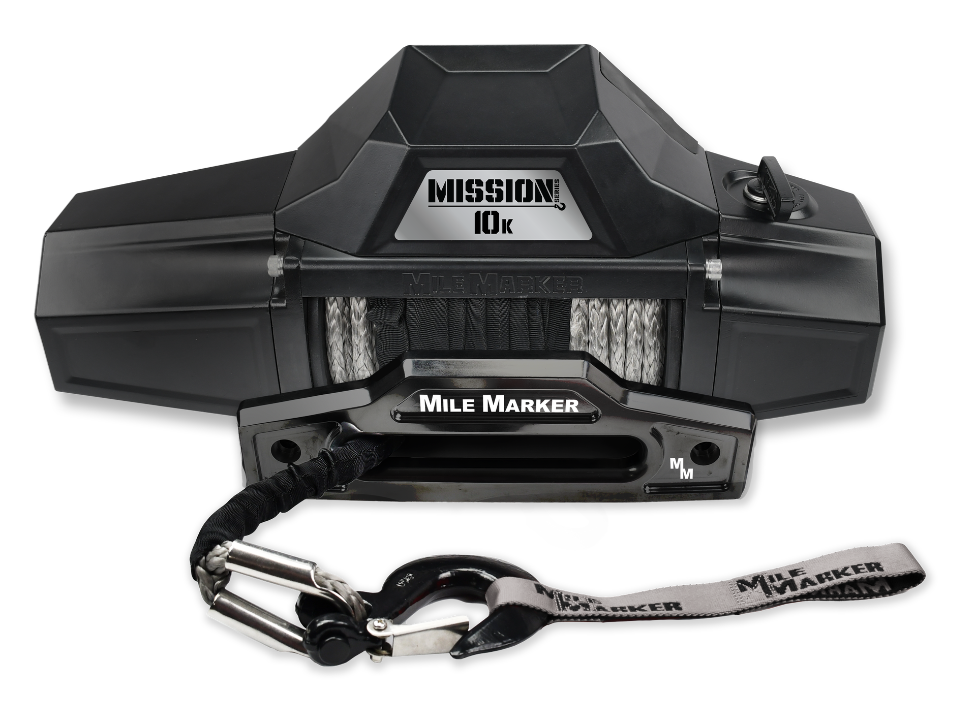 Mile Marker 10K MISSION RECOVERY WINCH WITH SYNTHETIC ROPE 78-53246
