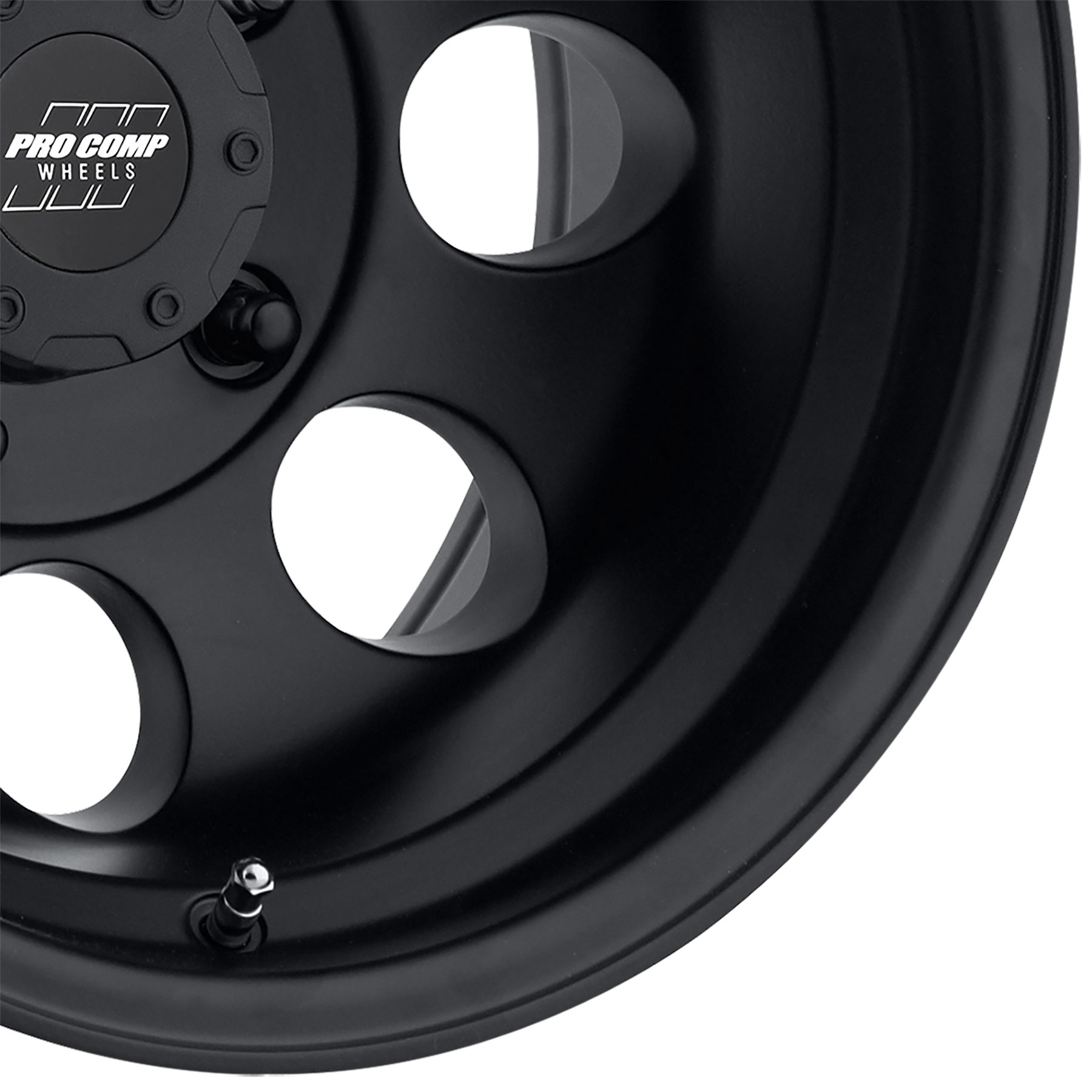 Pro Comp Vintage Matte Black 16x8, 5x5 Bolt Pattern