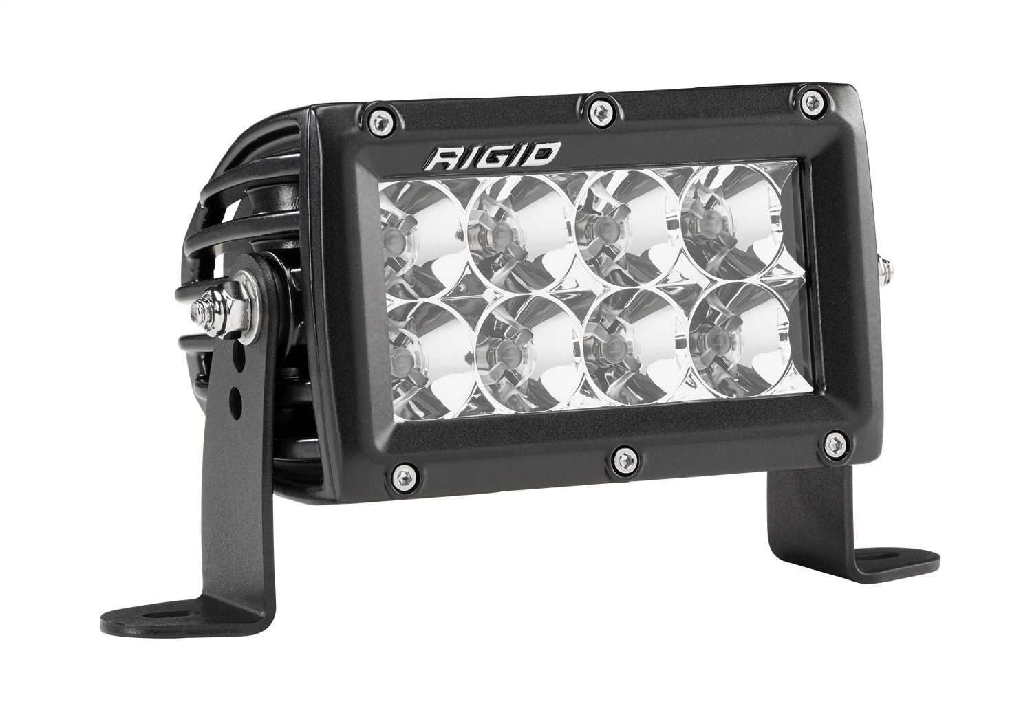 RIGID Industries E-Series PRO 4-Inch LED Light, Flood Optic, Black Housing
