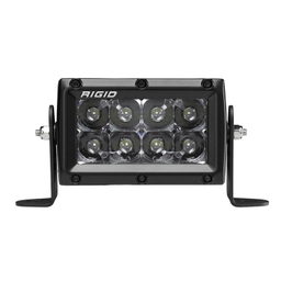 E-Series PRO Midnight Edition 4-Inch LED Light, Spot Optic, view 2, RIGID Industries 104213BLK