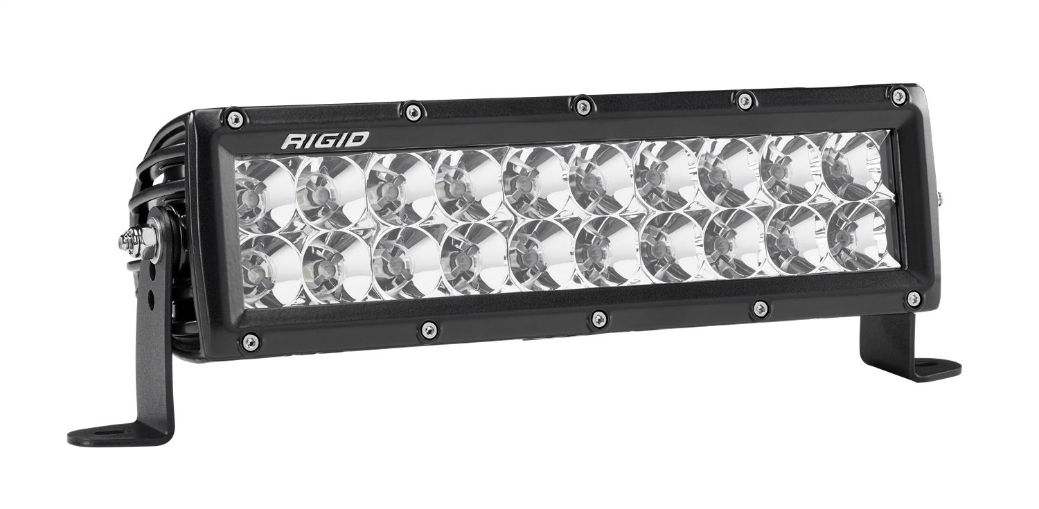 RIGID Industries E-Series PRO 10-Inch LED Light, Flood Optic, Black Housing