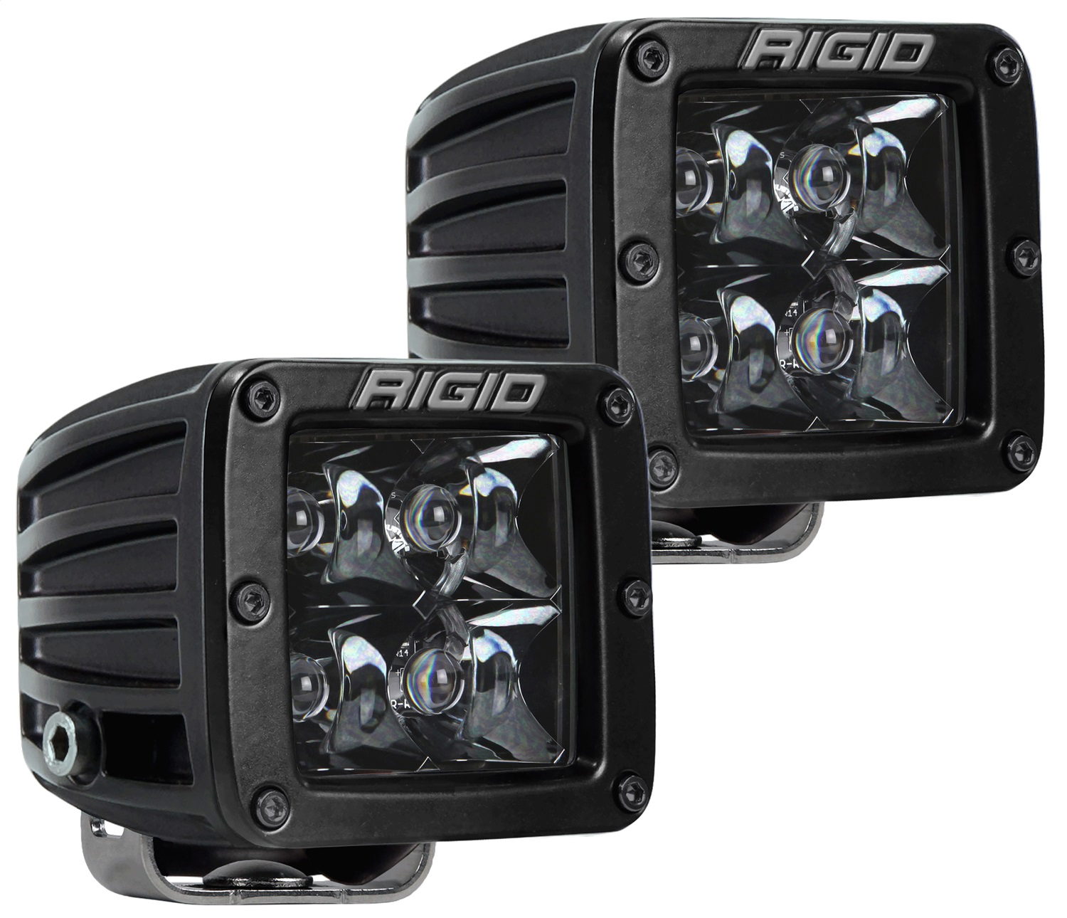 RIGID Industries D-Series PRO Midnight Edition, Spot, Surface, Pair