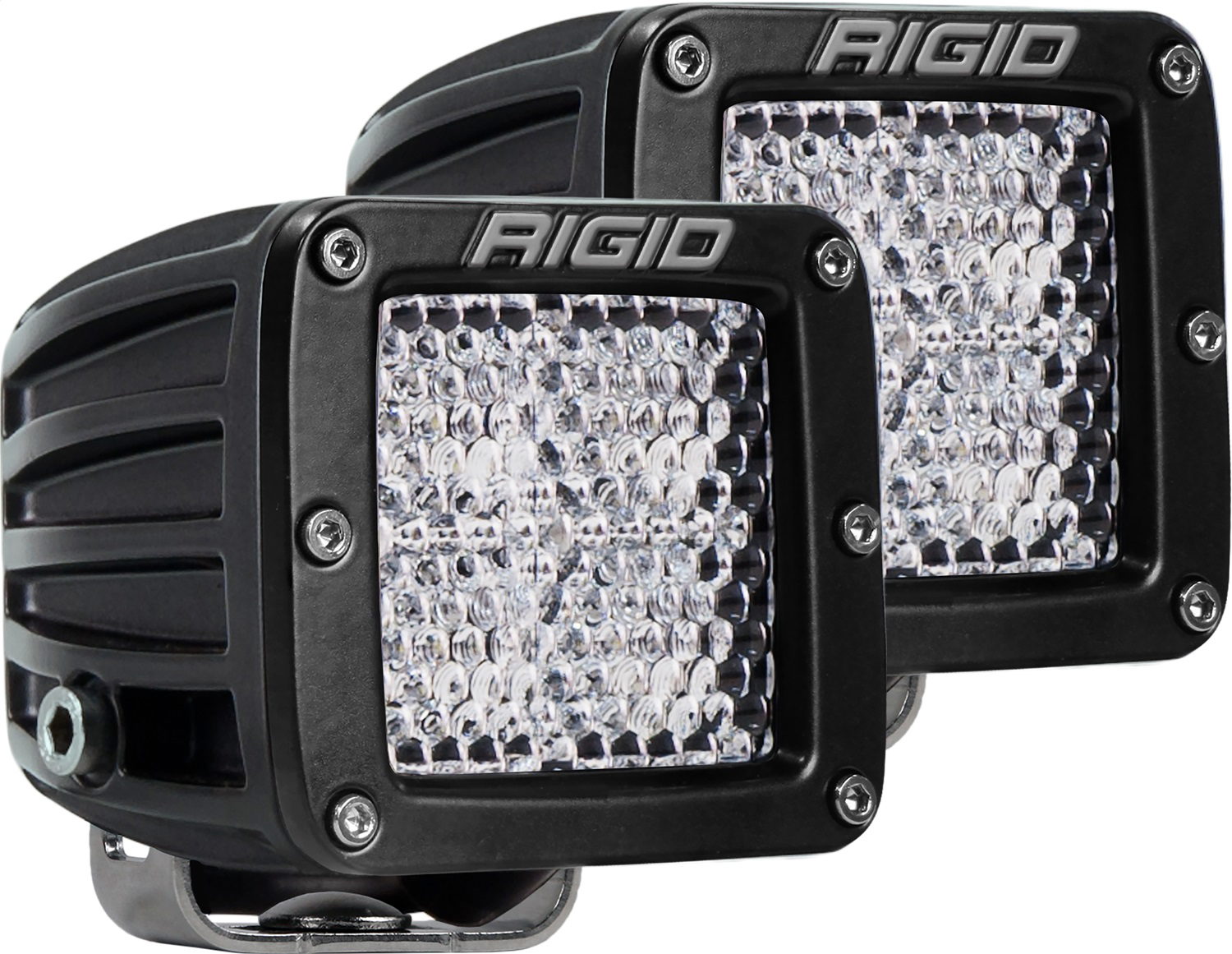 RIGID Industries D-Series PRO Diffused Lens, Surface Mount, Pair