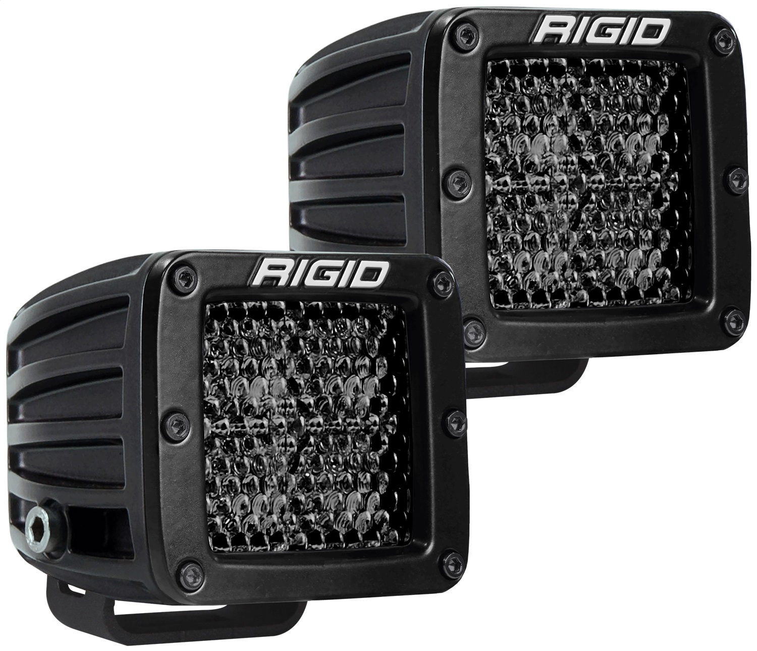 RIGID Industries D-Series PRO Midnight Edition, Spot Diffused, Pair