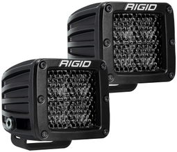 D-Series PRO Midnight Edition, Spot Diffused, Pair, RIGID Industries 202513BLK