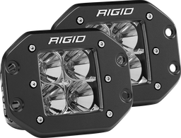 D-Series PRO Flood Optic, Flush Mount, Pair, view 2, RIGID Industries 212113