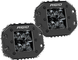 D-Series PRO Midnight Edition, Spot, Flush, Single, view 2, RIGID Industries 212213BLK