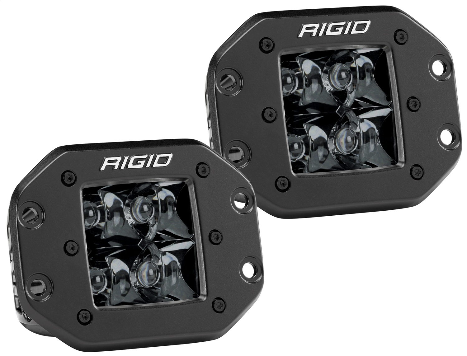 RIGID Industries D-Series PRO Midnight Edition, Spot, Flush, Single