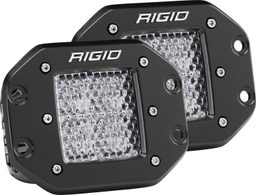 D-Series PRO Diffused Lens, Flush Mount, Pair, RIGID Industries 212513