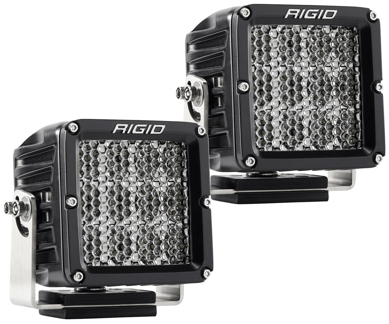 RIGID Industries D-XL PRO Driving Diffused, Surface Mount, Black, Pair