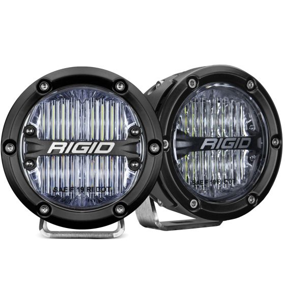 360-Series PRO SAE Fog Light, White, Pair — RIGID Industries 36120