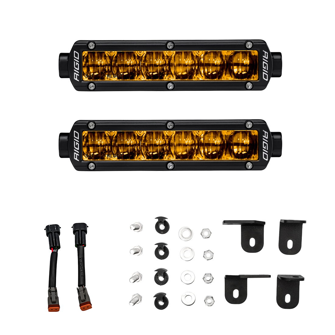 RIGID Industries Toyota Tundra 6 Inch SR-Series Fog Kit, Yellow
