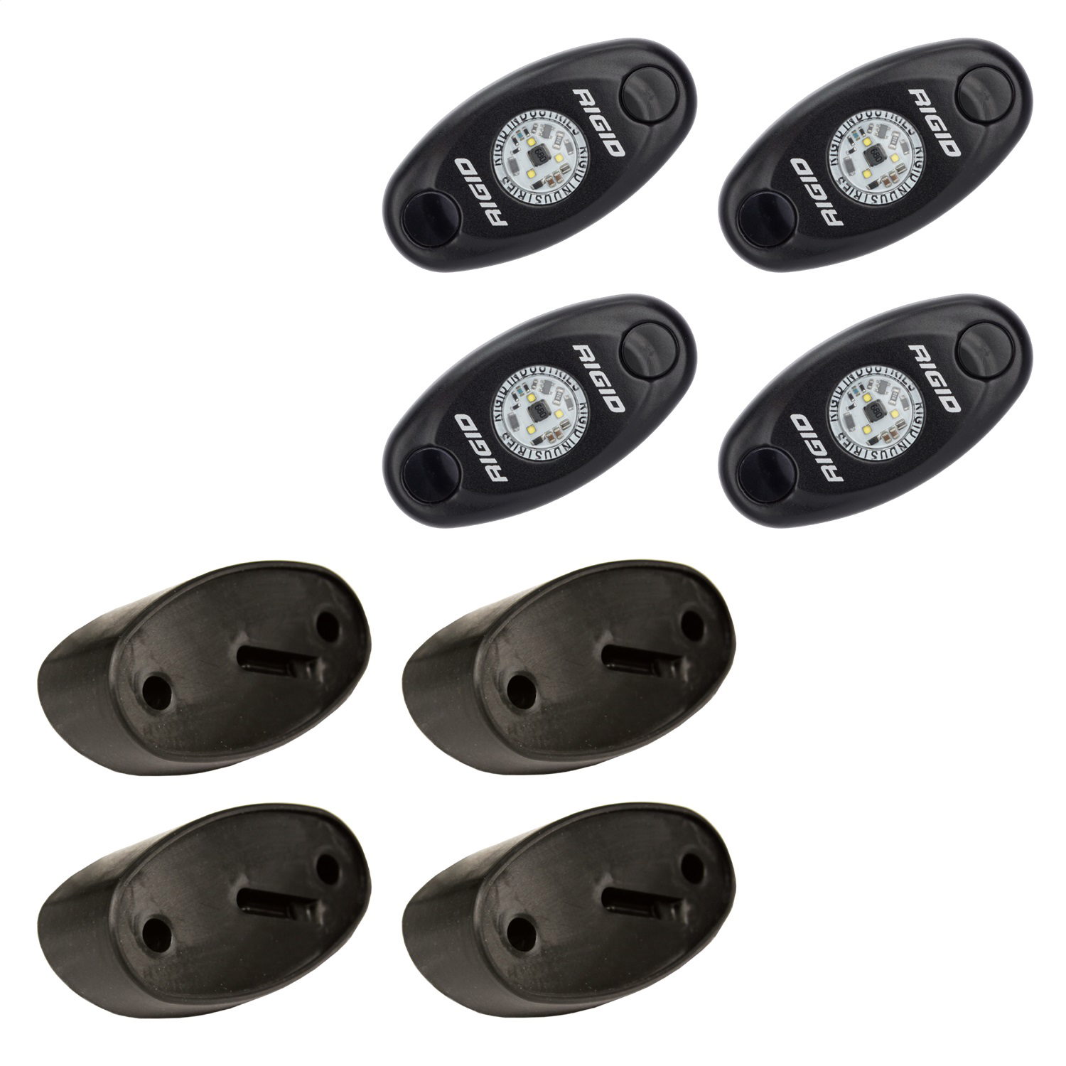 RIGID Industries A-Series Rock Light Kit, Cool White, Set of 4