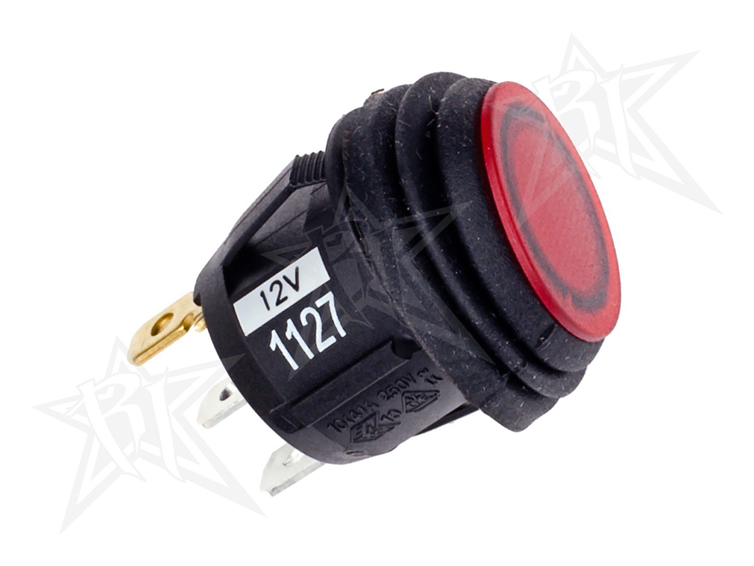 RIGID Industries Two-Position Rocker Switch, On/Off, Red