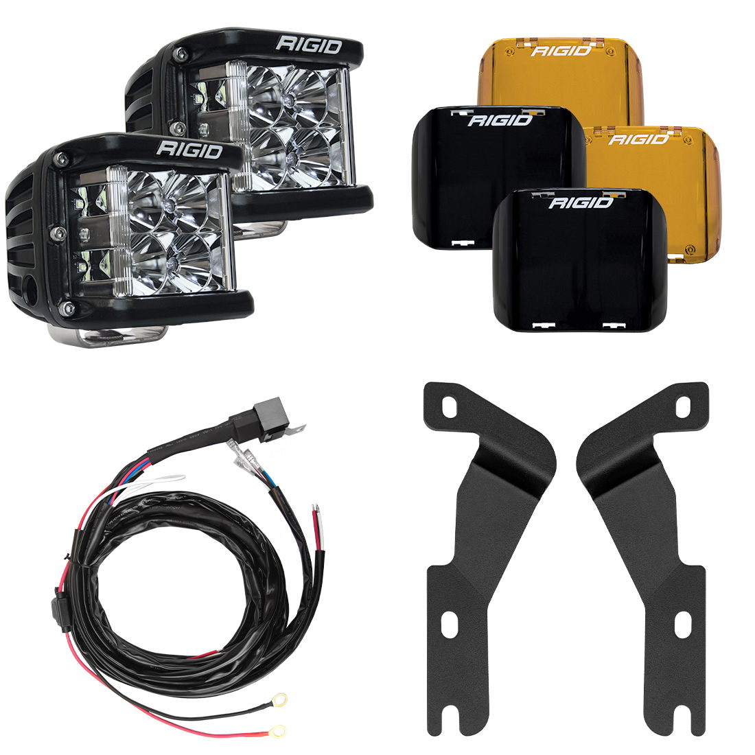 RIGID Industries Toyota Tacoma A-Pillar Light Kit with D-SS Flood