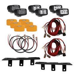 Ford Bronco Mod Bumper Triple SR-M Fog Kit, view 2 — RIGID Industries 46731