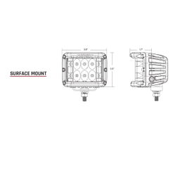 D-SS Series A-Pillar Lighting Kit for Toyota Tundra (2022-2023), view 4, RIGID Industries 46808