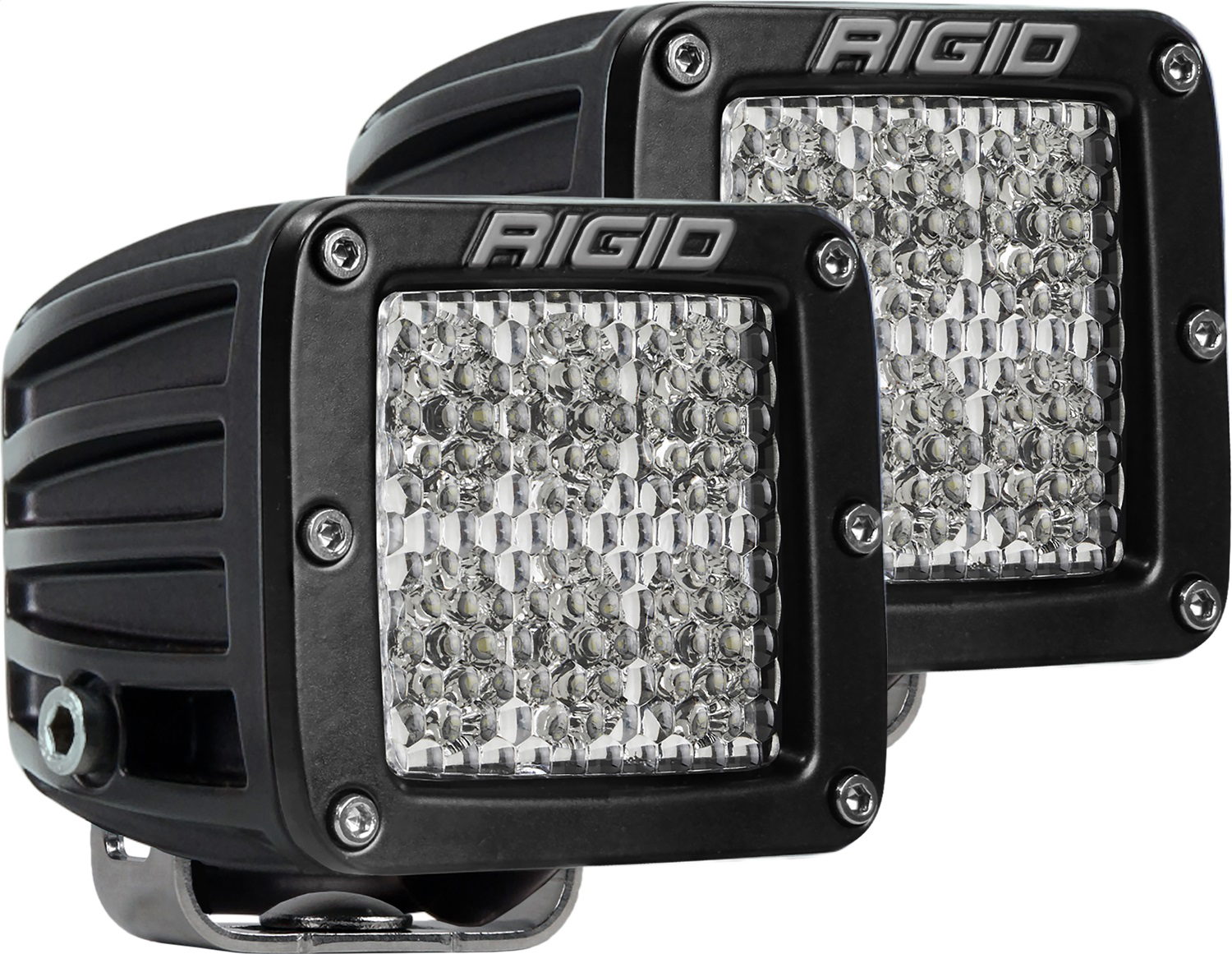 RIGID Industries D-Series PRO Flood Diffused, Surface Mount, Black