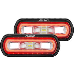 SR-L Spreader Pod, 3 Wire, Surface Mount, Red Halo, view 2, RIGID Industries 53122