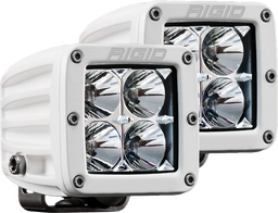 D-Series PRO Flood Optic, Surface Mount, White, view 2, RIGID Industries 602113