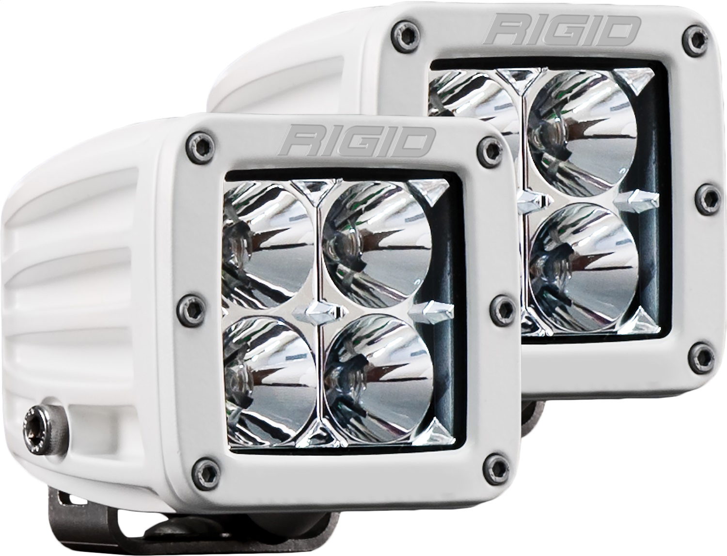 RIGID Industries D-Series PRO Flood Optic, Surface Mount, White