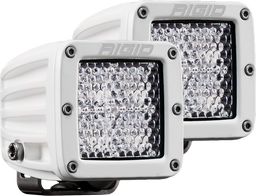 D-Series PRO Flood Diffused, Surface Mount, White, view 2, RIGID Industries 602513
