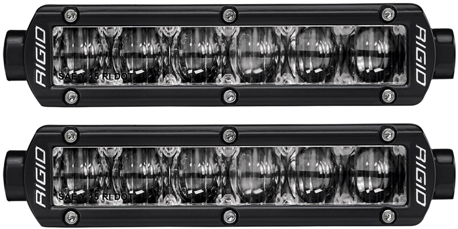 RIGID Industries SR-Series 6 Inch J583 Fog Light, White, Pair
