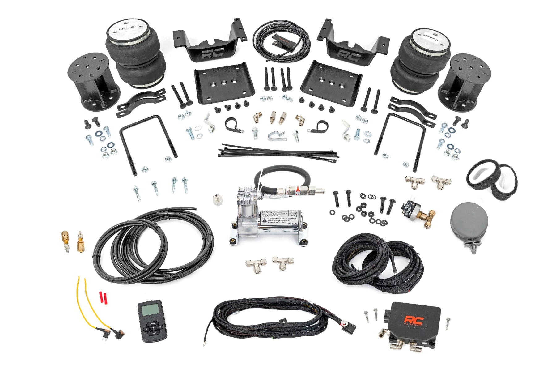 Rough Country 4-Inch Spacer Air Spring Kit with Compressor for Silverado 1500