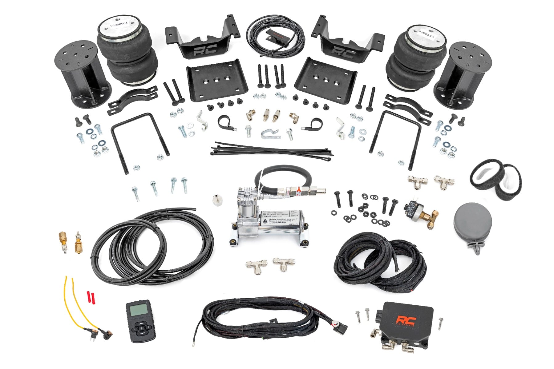 Rough Country 6-Inch Spacer Air Spring Kit with Compressor for Sierra 1500