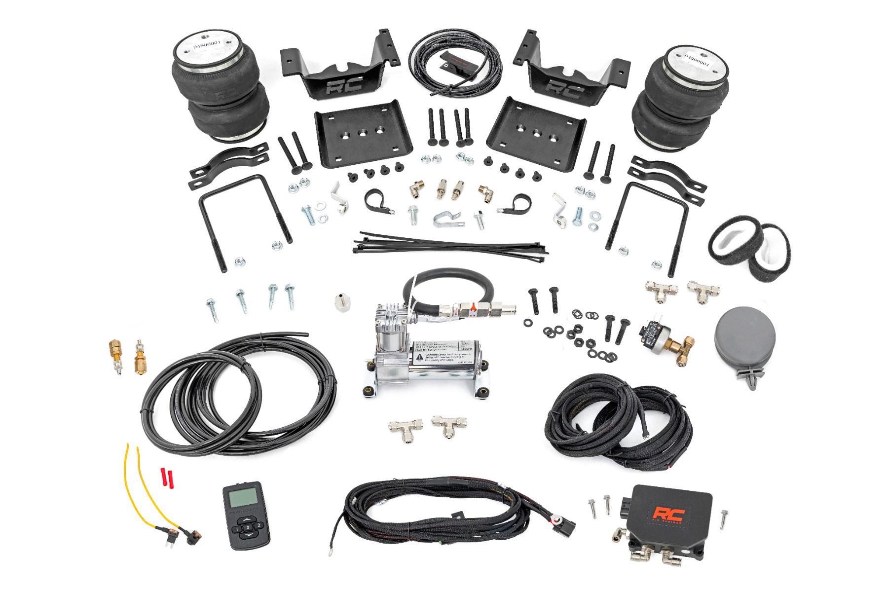 Rough Country Air Spring Kit with Onboard Compressor for Silverado 1500