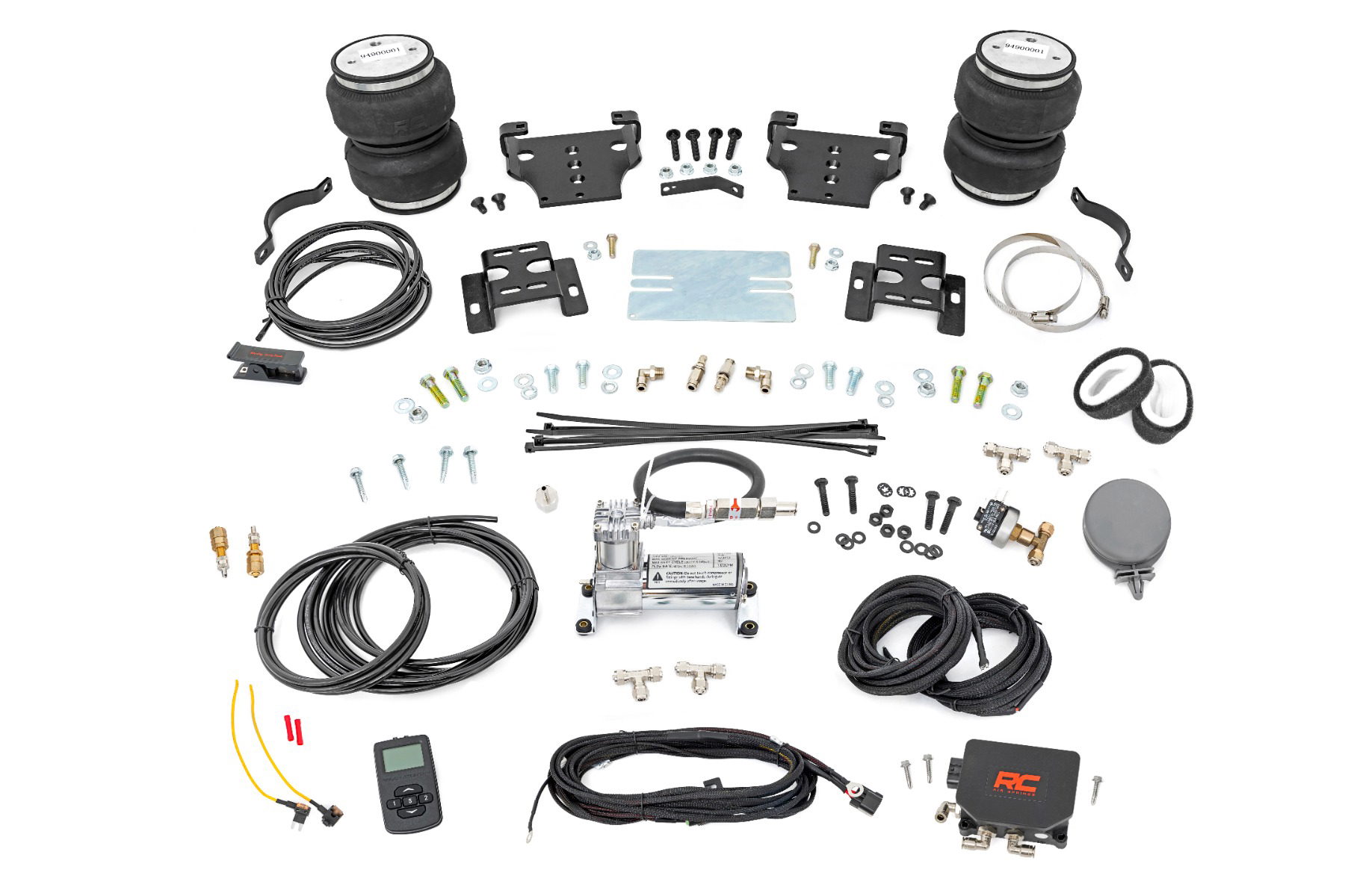 Rough Country Air Spring Kit with Compressor for Silverado & Sierra 2500 HD