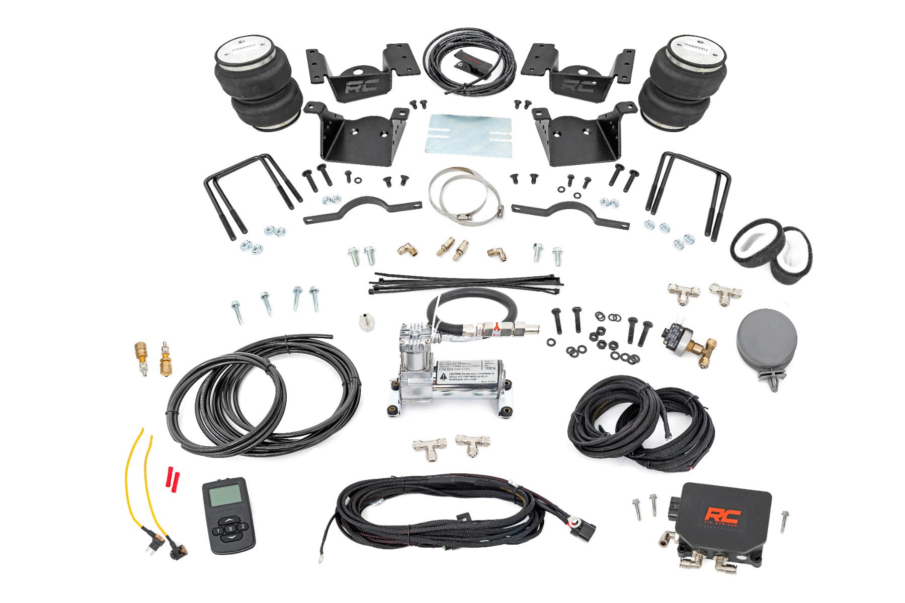 Rough Country Air Spring Kit with Compressor for Sierra 2500 HD/3500 HD