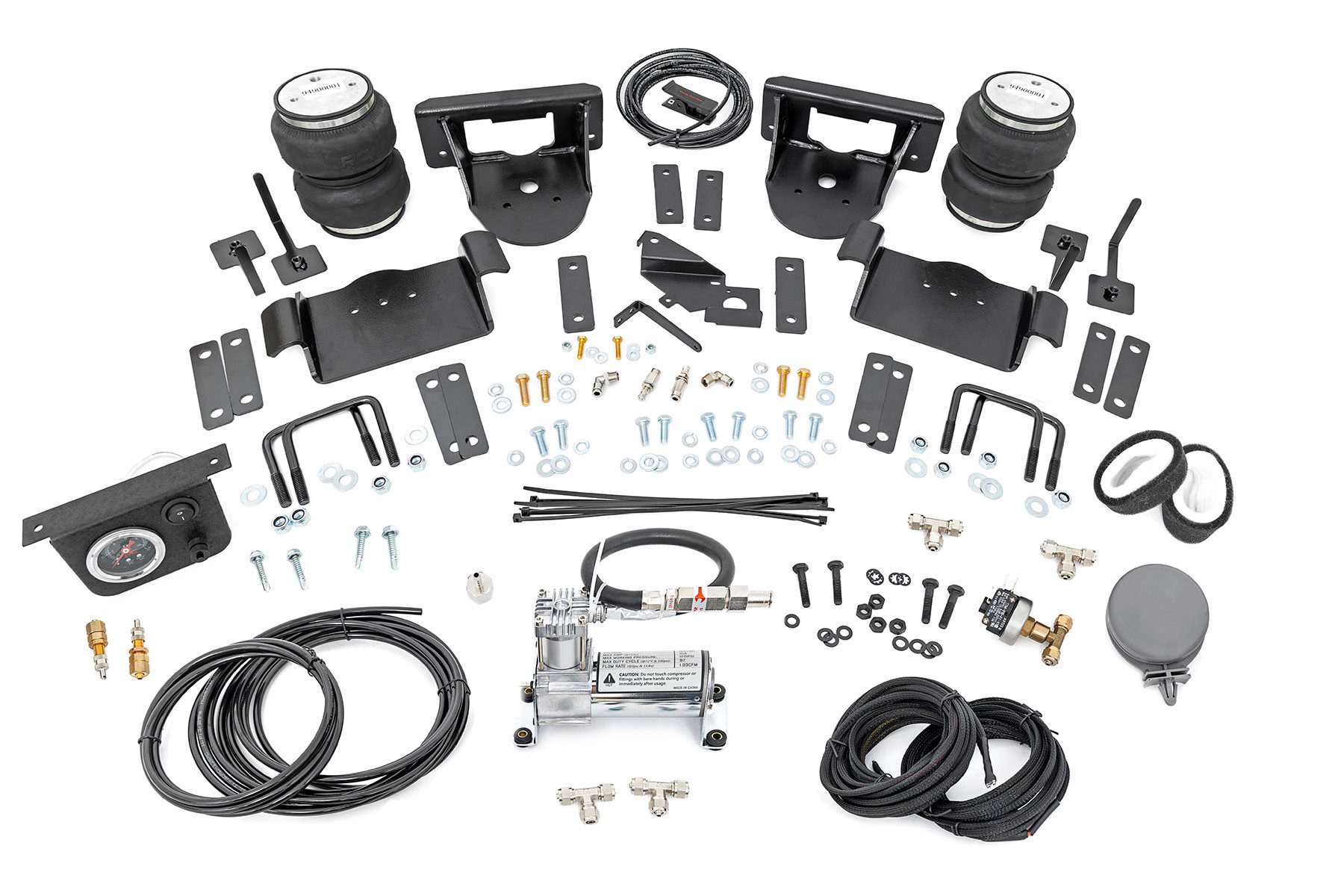 Air Spring Kit with Compressor for Ford F-150 4WD (2021-2025) — Rough Country 10009C