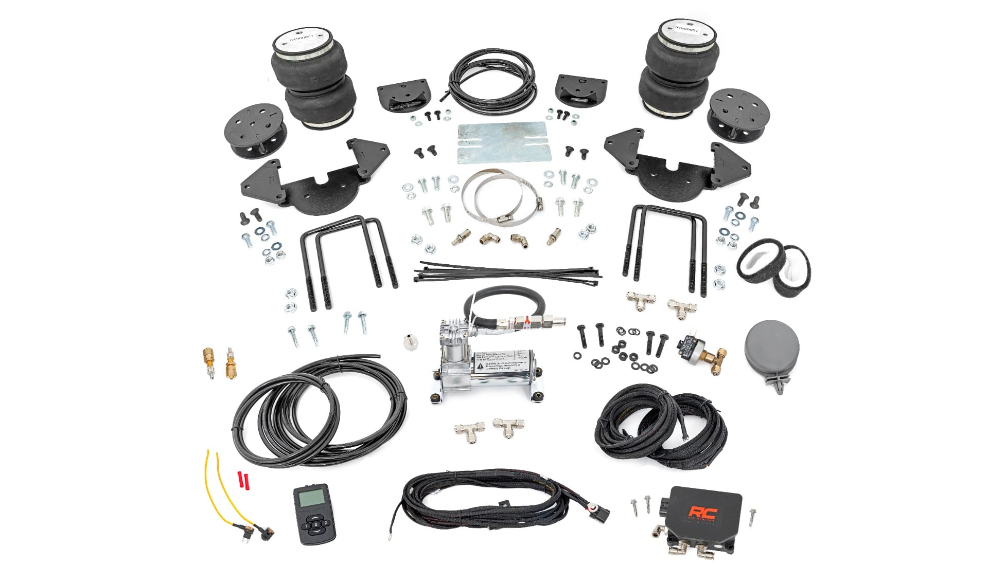 Rough Country 1.5-Inch Spacer Air Spring Kit with Compressor for Sierra 1500