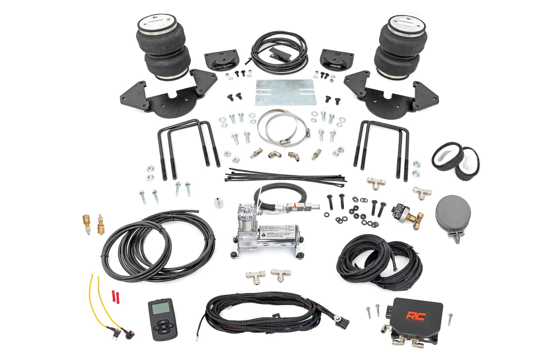 Rough Country Air Spring Kit with Wireless Compressor for Silverado/Sierra 1500