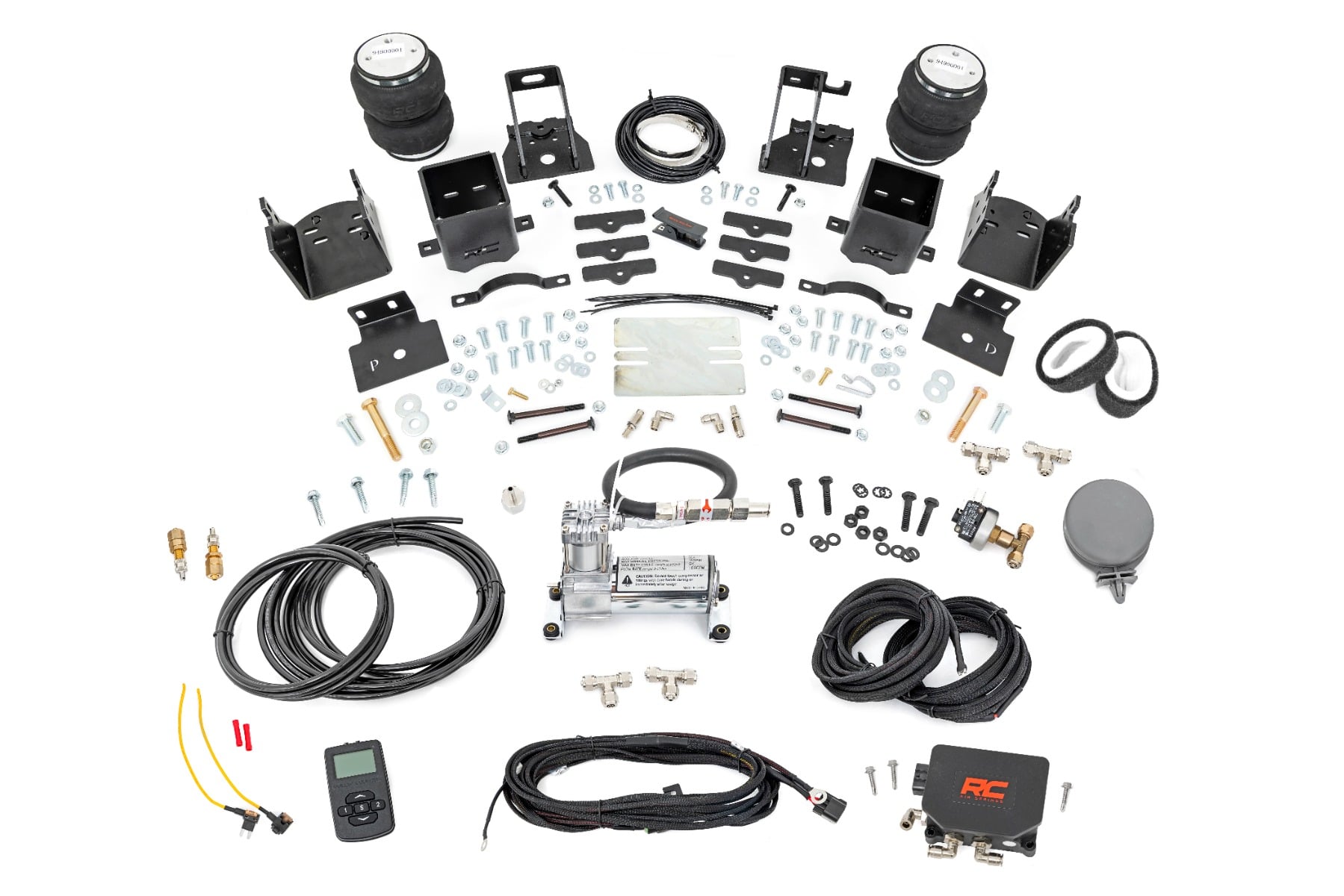 Rough Country Air Spring Kit with Compressor for 3-6 Inch Lifted F-250/F-350